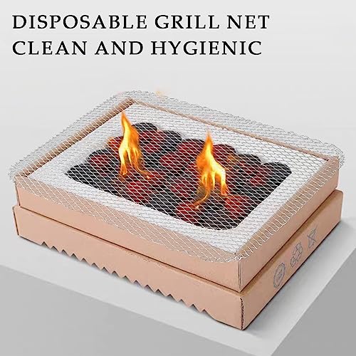 10pcs Tapetes desechables de aluminio para parrilla miniatura 4