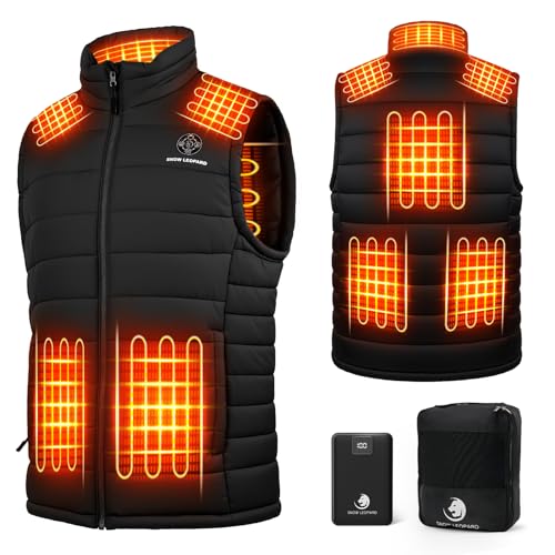 Snow Leopard Heated Vest For Men With Battery Pack Included