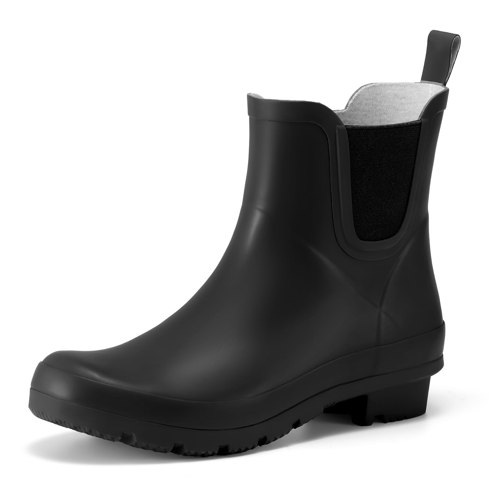 HISEA Short Rain Boots for Women Waterproof Womens Ankle Rubber Boot for Garden Farm Lightweight Fashion