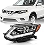 ACANII - For [Halogen Model Only] 2014 2015 2016 Nissan Rogue Factory OE Style Headlight Headlamp Left Driver Side