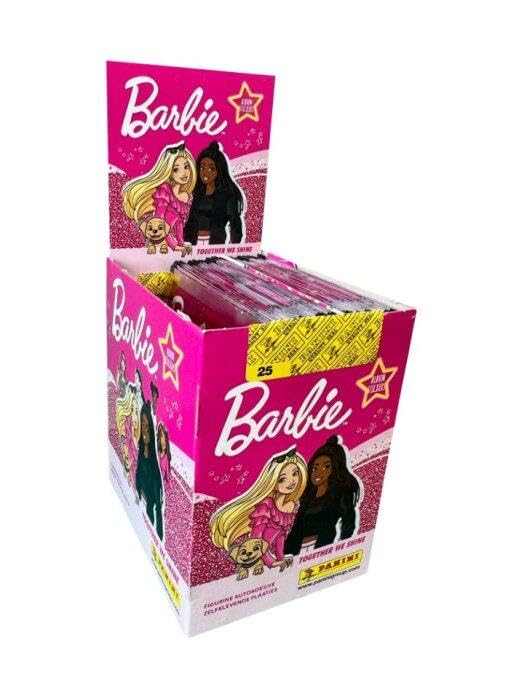 Cromos BARBIE Juntas Brillamos 2023 (Caja con 50 sobres, 5 cromos por sobre)