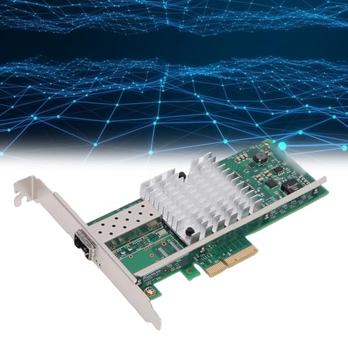 Tarjeta adaptadora de red PCI E X4 de 10GB con puerto SFP+ único y controlador 82599EN para servidor miniatura 2