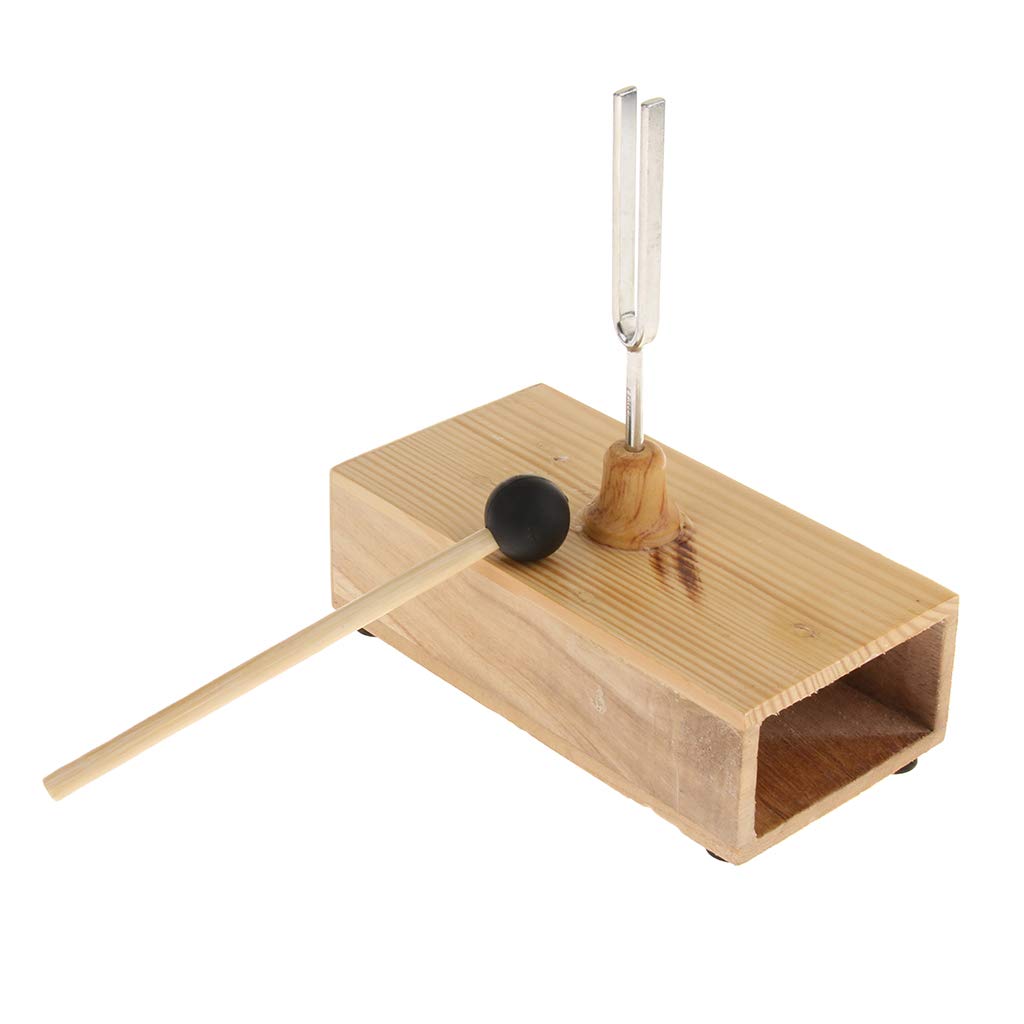 Stimmgabel, 440 Hz, mit Resonanzbox aus Holz, Musikinstrument, akustisches Studium, 5 Stück