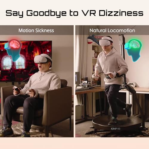 Image of KAT Walk C2 CORE VR Treadmill | 360 Omnidirectional Walking Pad for Immersive Gaming & Home Fitness | Compatible with SteamVR, Oculus, Quest | Game-Tuned Motion Support for VR Enthusiasts US Size 9