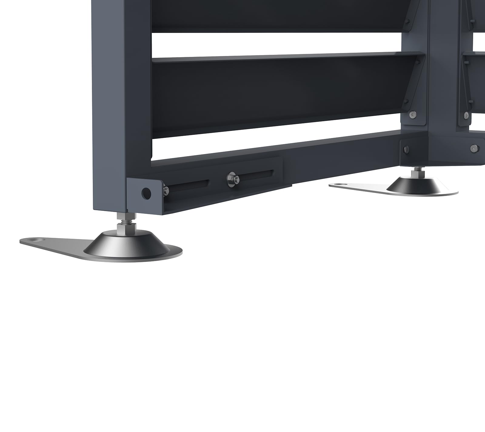 Westmann Boxa S | Wärmepumpen Verkleidung & Klimaanlagen Abdeckung | Stahl Holzoptik Anthrazit | Höhenverstellbar | 100x56x97 cm