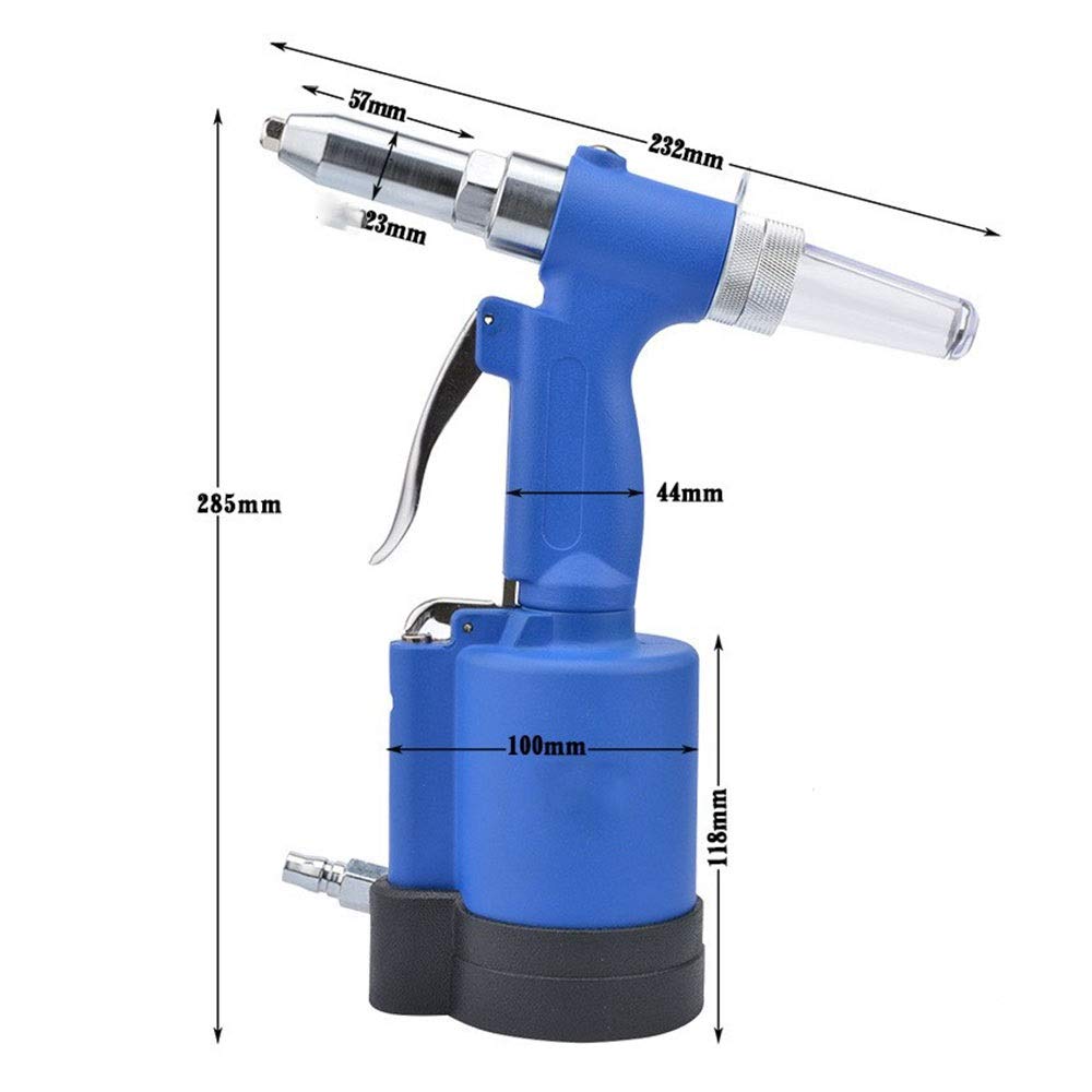 Herramienta del Remache de Acero Inoxidable neumático, Herramienta de Mano Grado Industrial neumática Máquina de remachar,Larga Vida úTil