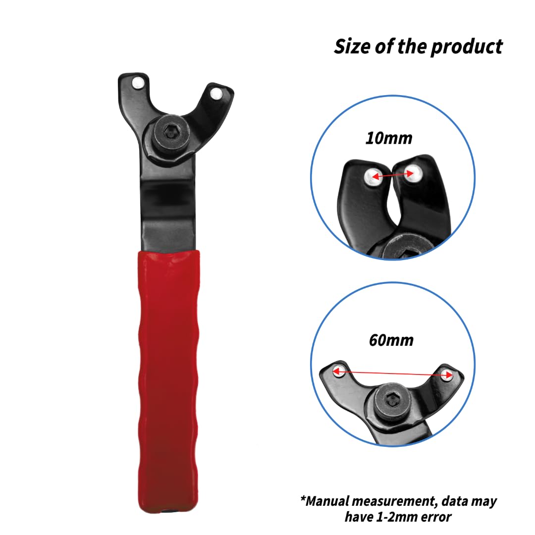 Chiave Regolabile Per Smerigliatrice Angolare - 10-48mm, Con Flange E Chiave A Brugola - Foto 5