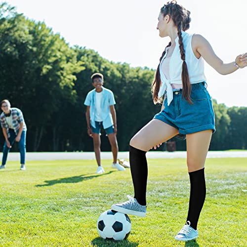 Jiuguva 20 Pairs Softball Socks Compression Football Baseball Socks Athletic Soccer Socks For Women Men Adult Youth (Black) #TOP4