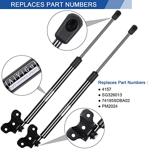 Aiyigu TH-0034 Front Hood Struts Shocks Lift Supports Gas Springs 4157 Compatible With Honda Accord 2003 2004 2005 2006 2007 Replacement Sg326013 thumb #2