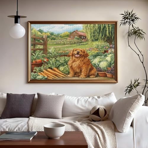 Rompecabezas de cachorros con impresión fina sobre madera resistente de 1000 piezas 5