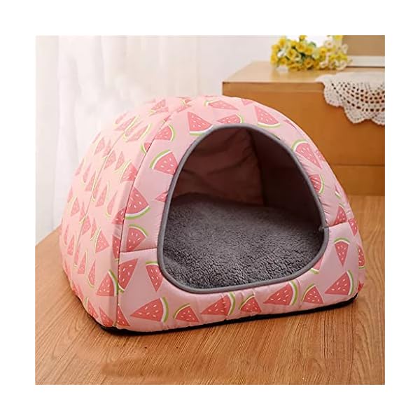 SLATIOM-Bed-For-Portable-Pet-Small-Dog-House-Kittens-Basket-Cushion-Pillow-Mat-Tent-Removable-Puppy-Nest-Cave-Cats-Beds-Color-C-Size-XL SLATIOM Bed - Comfortable and Stylish Pet Beds for Your Furry Friend