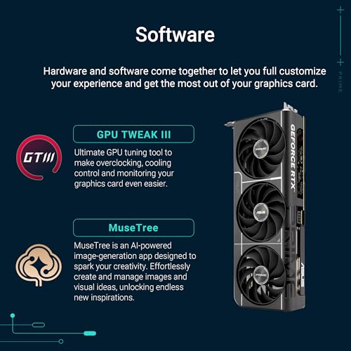 Image of ASUS Prime GeForce RTX 5060 Ti 8GB GDDR7 OC Edition Gaming Graphics Card (Nvidia GeForce RTX5060Ti DLSS 4, 2.5-Slot Design, PCIe 5.0, 3X DisplayPort 2.1b, 1x HDMI 2.1b, PRIME-RTX5060TI-O8G)