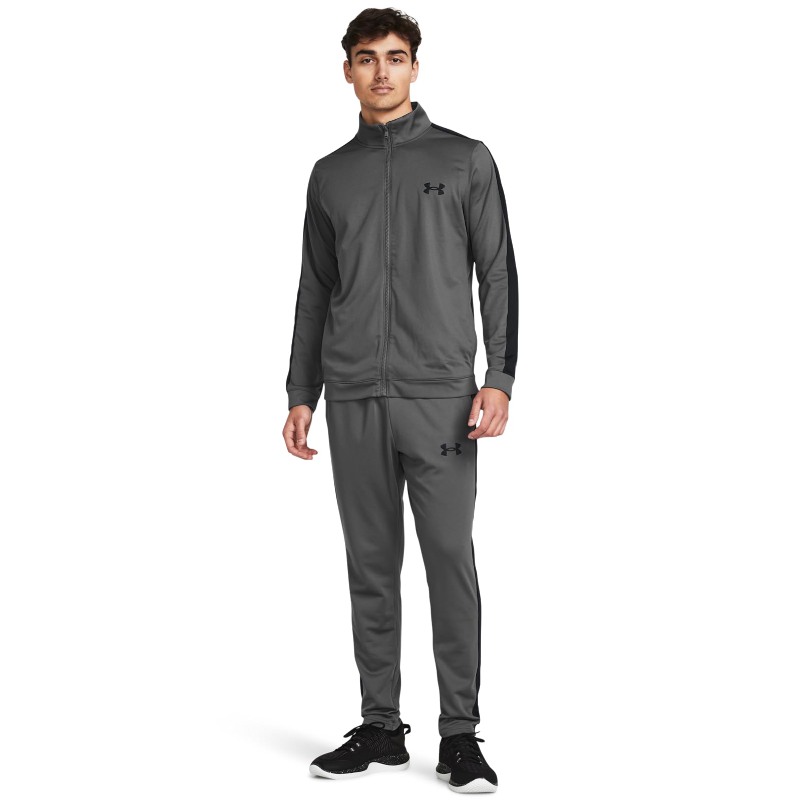 Under Armour Męski Dzianinowy Dres, Pitch Grey/Black