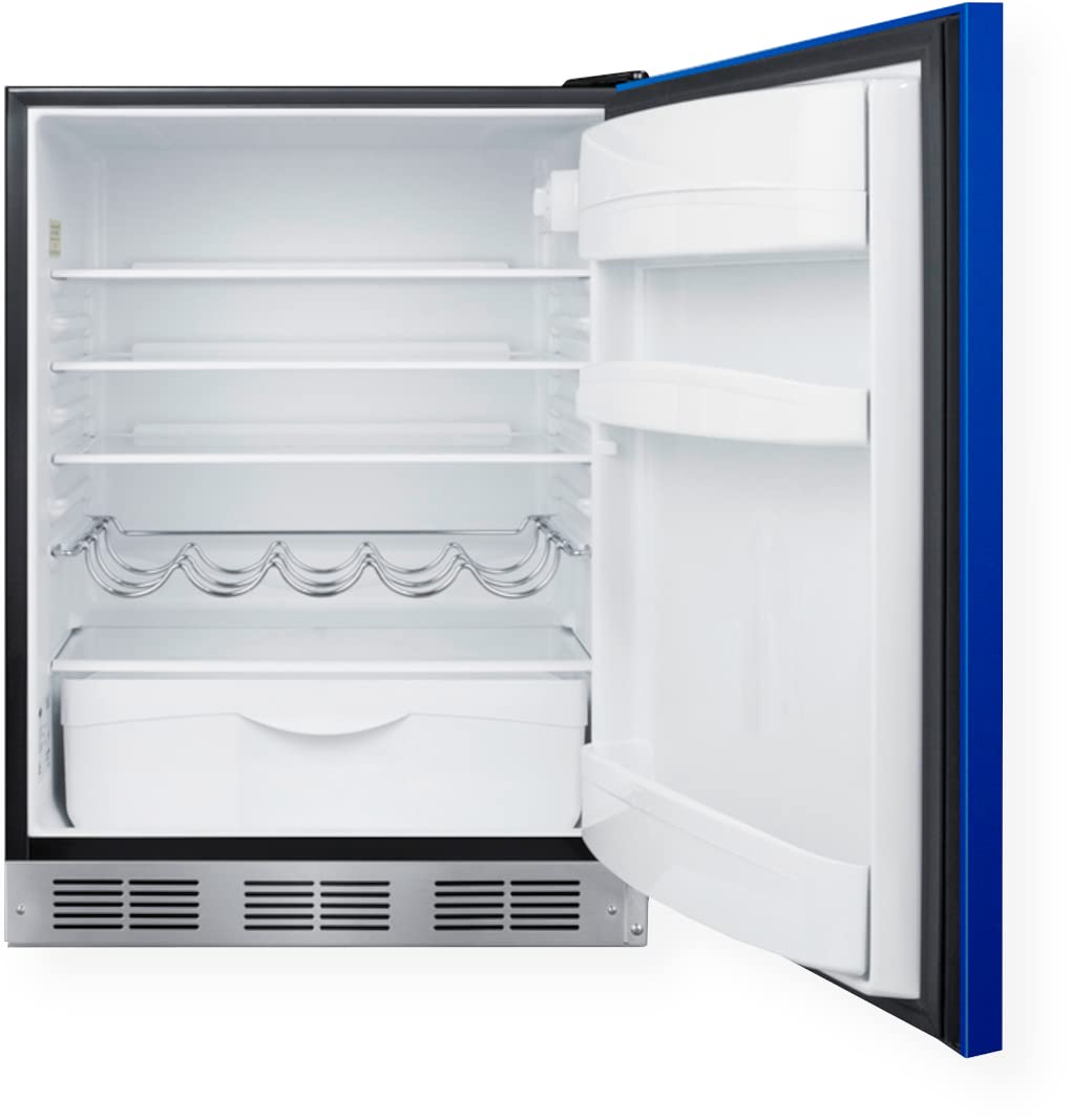 Summit 24" Refrigerator, ADA Compliant, Undercounter Fridge, 5.8 cu.ft. Capacity, ENERGY STAR, Blue- BAR631BKBADA on Fridge.com