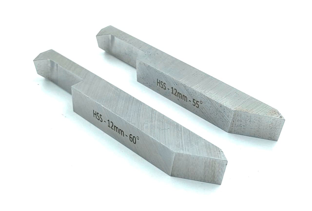 Buyohlic Doppelendiges Innengewinde HSS Werkzeug-Set für Drehmaschinen (10 x 10 mm Schaft)