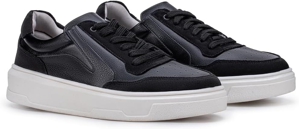 Tênis Casual Sapatenis Masculino Urbano Couro Leve Original