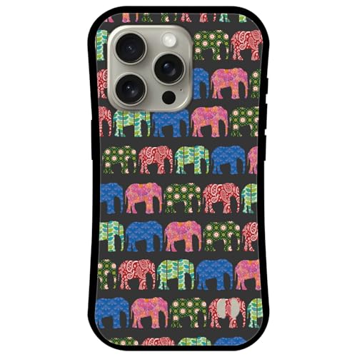 iPhone 17 Pro Max 用 ケース MagSafe 対応 カバー アクリル TPU Qi充電 吸着 磁石 マグネット 耐衝撃 バンパー ワイヤレス充電 マグセーフ アイフォン17プロマックス ifa071-i 象 アジアンテイスト