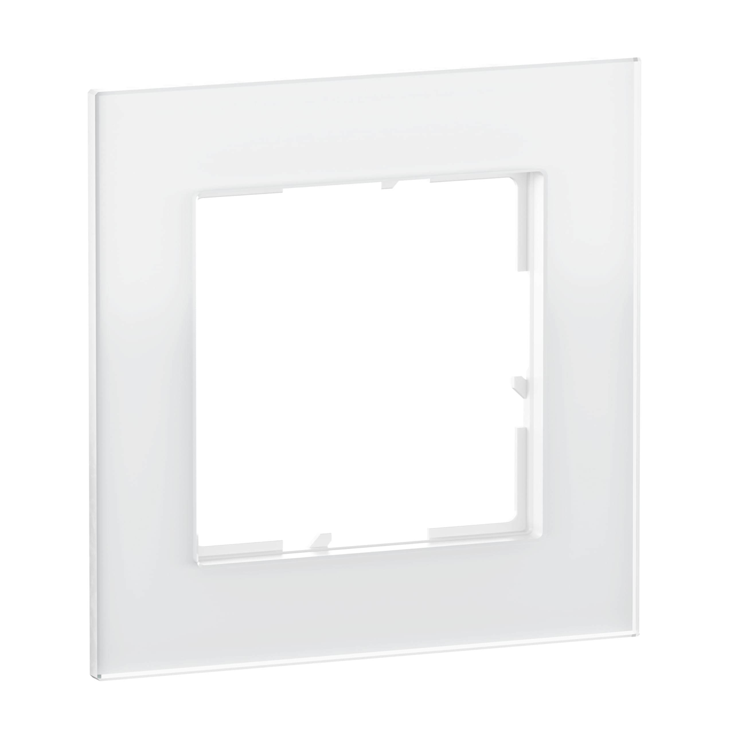 LEGRAND, Seano Natura 766101 Cadre simple en matériau véritable, production et emballage durables, design : verre blanc, 766101