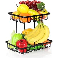 LIDYUK 2-Tier Kitchen Cabinet Organizer Fruit Basket