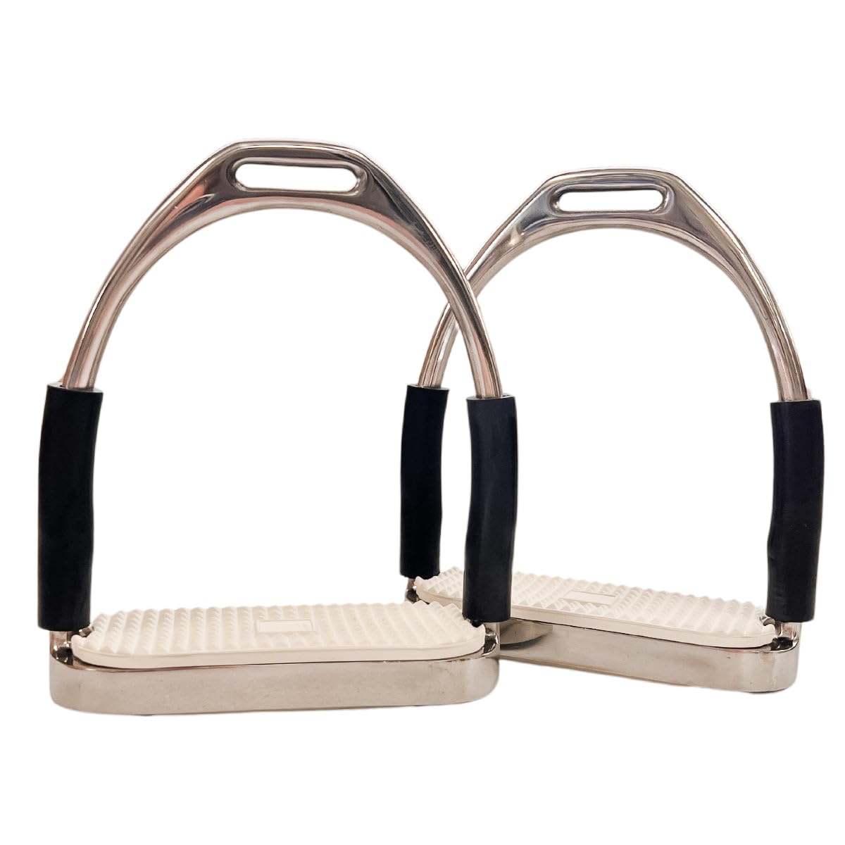 AJ Tack Jointed Flex Stirrup Irons - Black 5