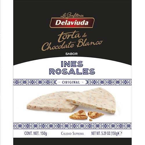 Delaviuda, Torta Imperial, Turrón con Miel y Almendras Seleccionadas, Receta Tradicional, Sin Gluten y Sin Lactosa, Ideal para Cesta Navidad, Made in Spain, 150 Gramos