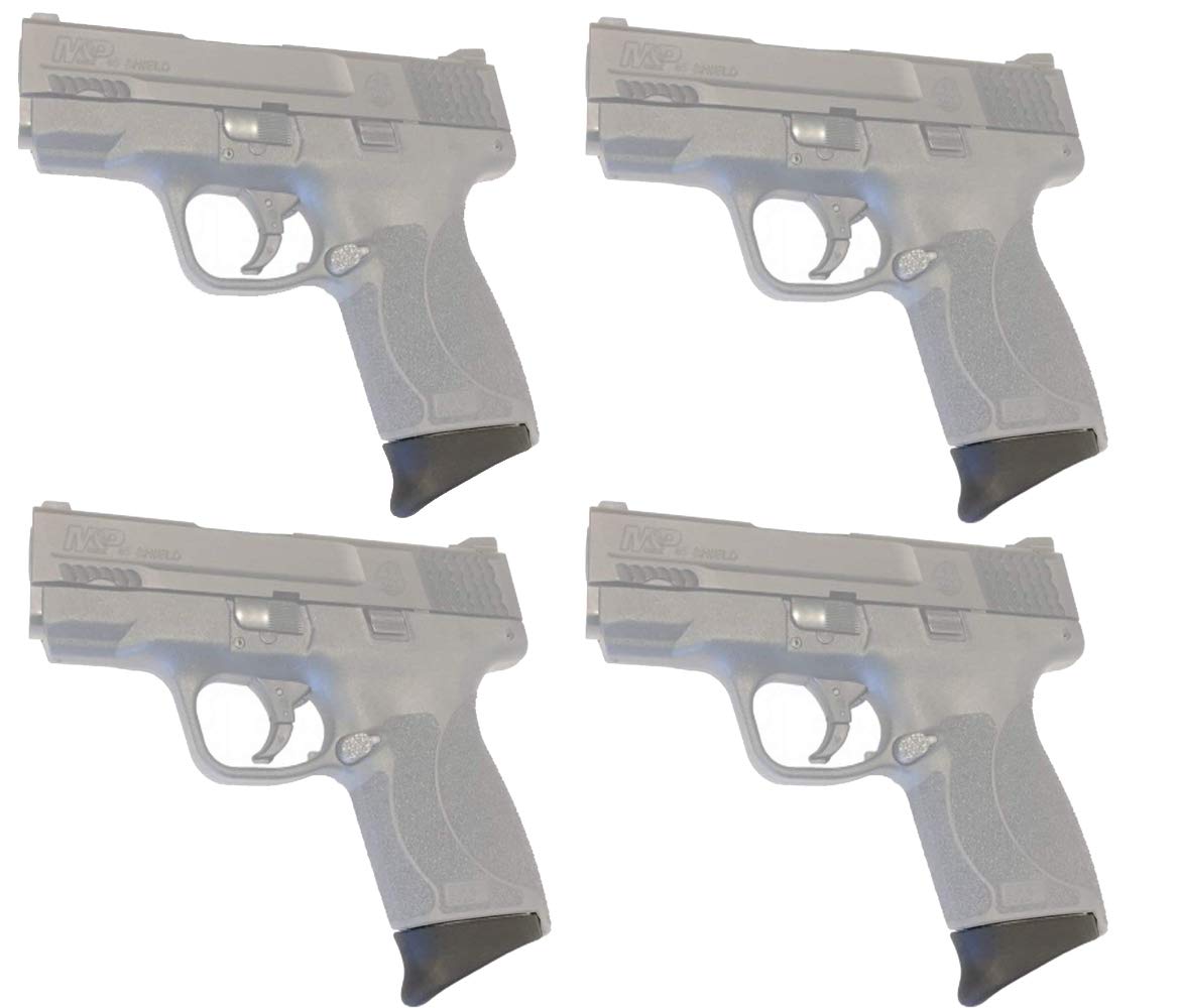 E-ONSALE Pack of 4 Grip Black Polymer Magazine Extension for M&P Shield .45 ACP /AG45-4PC
