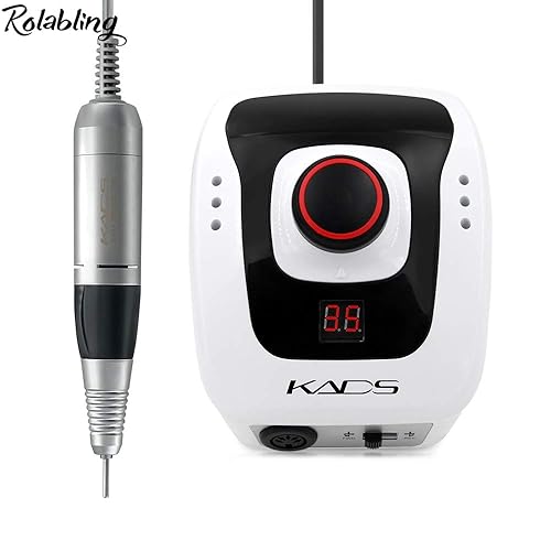 Miniatura 3 de Rolabling Máquina de taladro de uñas de 300 a 35000 rpm, kit de taladro eléctrico para manicura, pedicura, acrílico, gel, uñas naturales (110 V)