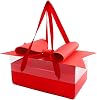 Generic Valentine's Day Gift Box Flower Box with Bow Candy Bag Present Box Valentines Day Gifts for Birthady Party Supplies Wedding, Red