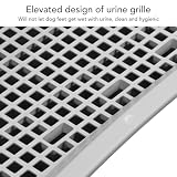 Hundetrainings Toilette Wand, Individuelles Design Hunde Trainingstablett, Netz Design, Leicht zu Reinigen, Hundetoilette, Kaubeständig, Tragbares Welpen Töpfchen (Black)