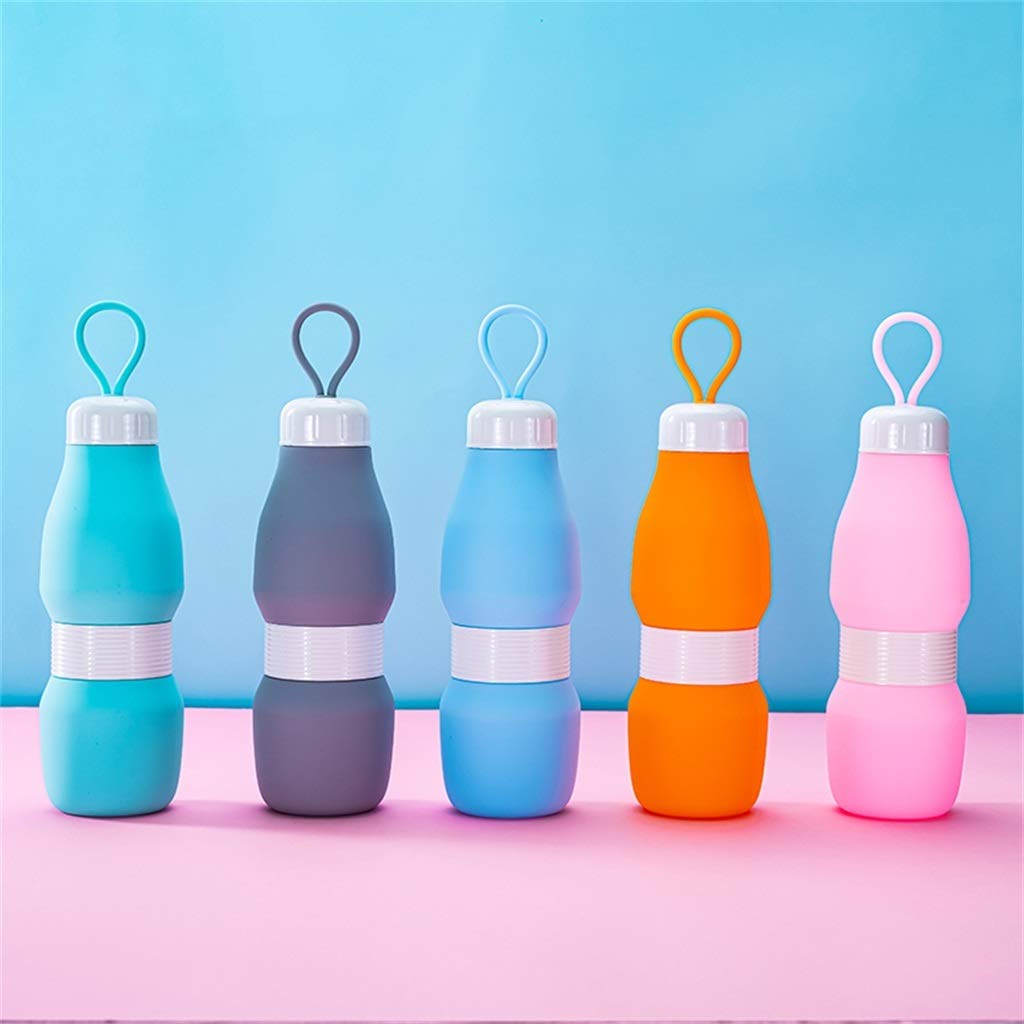 Bottiglia d'Acqua Pieghevole, Protezione Ambientale Piccolo E Portatile Correre All'aperto for Studenti
