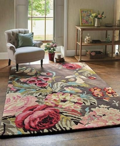 Image of Carpet Mahal Handmade Handwoven Tufted Made of 100% Soft Blended Wool Export Quality Carpets with 1 Inch Thickness (12x18 Feet) Color Multi