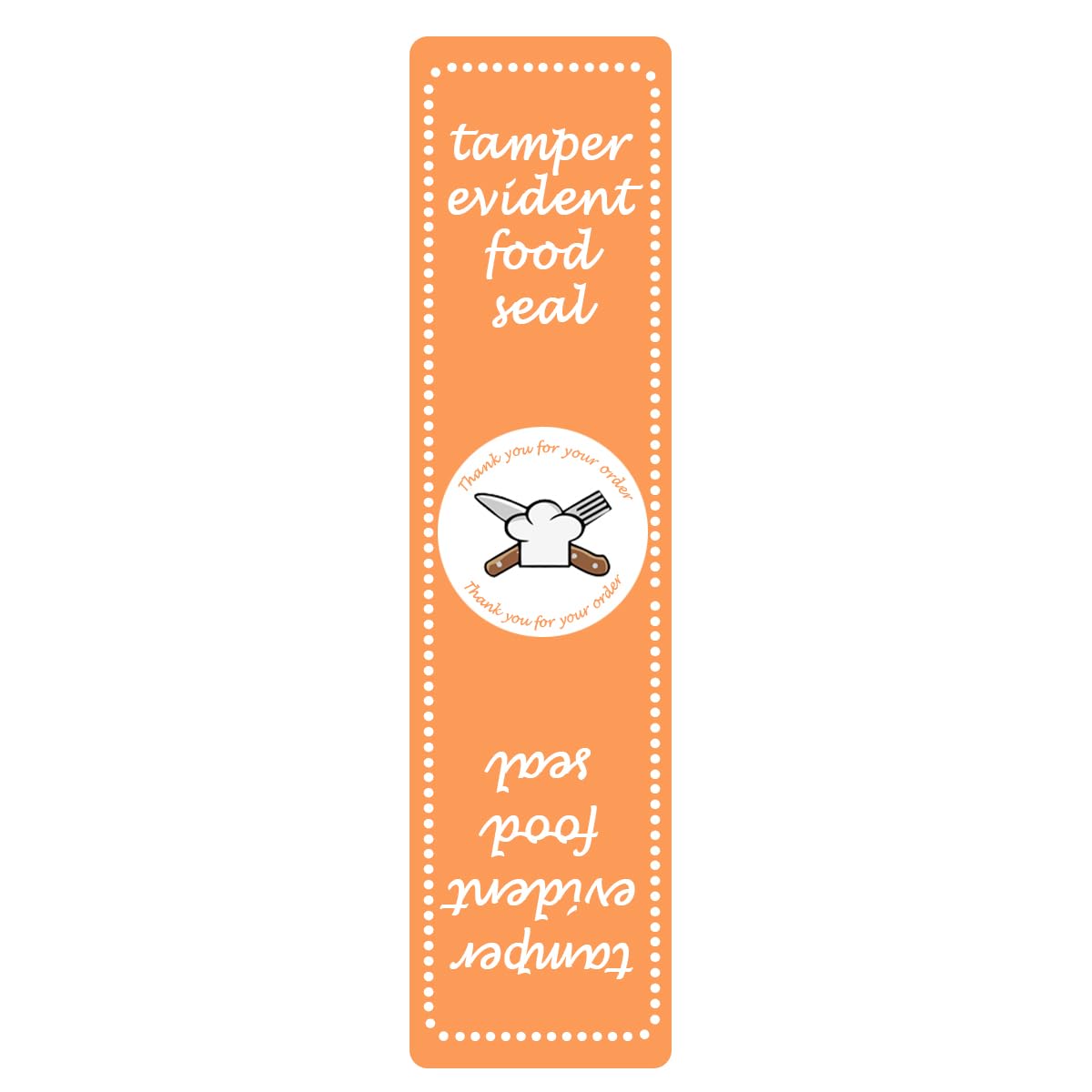 Safe Secure Tamper Evident Labels for Food Delivery,6x1.5 Inches Tamper-Evident Food Seal Stickers Tamper Resistant Stickers Food Retail Package Seal