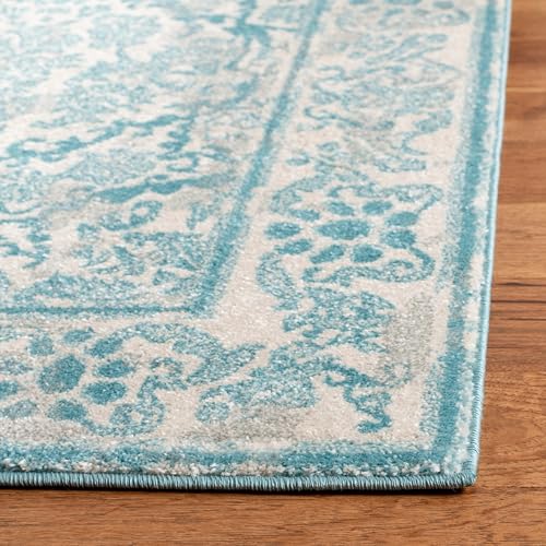 Tapete rectangular 2'2" x 4' Ivory/Light Blue SAFAVIEH miniatura 4