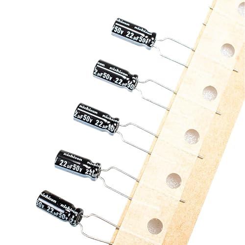 5pcs Nichicon 50V 22uf Premium Quality Low ESR for Audio TV, LCD, Radio, Microwave, Game (5 x 11mm) 5pcs Nichicon 50V 22uf Premium Quality Low ESR for Audio TV, LCD, Radio, Microwave, Game (5 x 11mm)