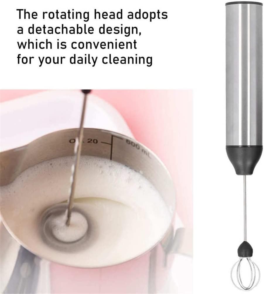 Electric Milk Frother Rechargeable Handheld Adjustable Foam Maker for Home Kitchen Portable Mixer for Coffee Egg