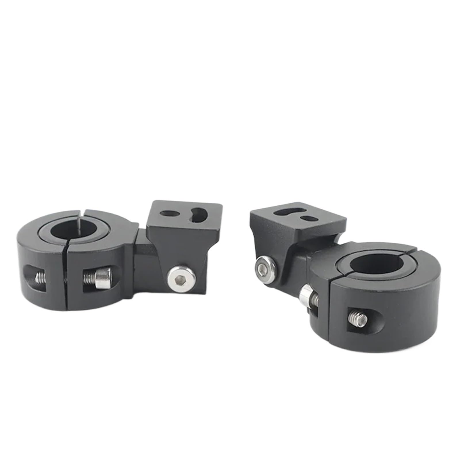 Headlight Bracket Adjustable Motorcycle Light Brackets Bumper Modified Headlight Mount Bracket Universal Kit Internal Diameter 18-32mm