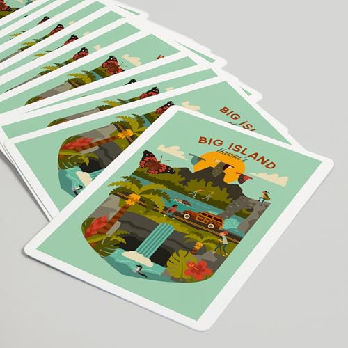 Baraja de cartas Poker Big Island Hawaii 52 cartas miniatura 5