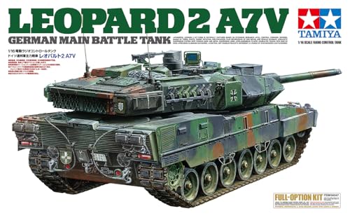 TAMIYA 56047 1:16 RC Leopard 2 A7V Full Option - RC Panzer, Panzer Bausatz, RC Modellbau, Modellbau, RC, RC