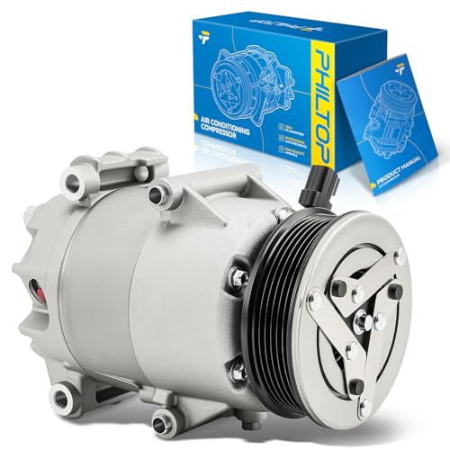 Image of PHILTOP YCC452 NEW Air Conditioner AC Compressor with Clutch for Ford Fiesta 2017-2019, 2014-2016 1.6L /1.6T