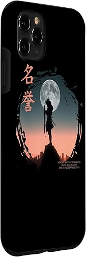 Miniatura 3 de iPhone 11 Pro Max Futuristic Ghost Samurai japonés Cyberpunk Samurai Warrior Case