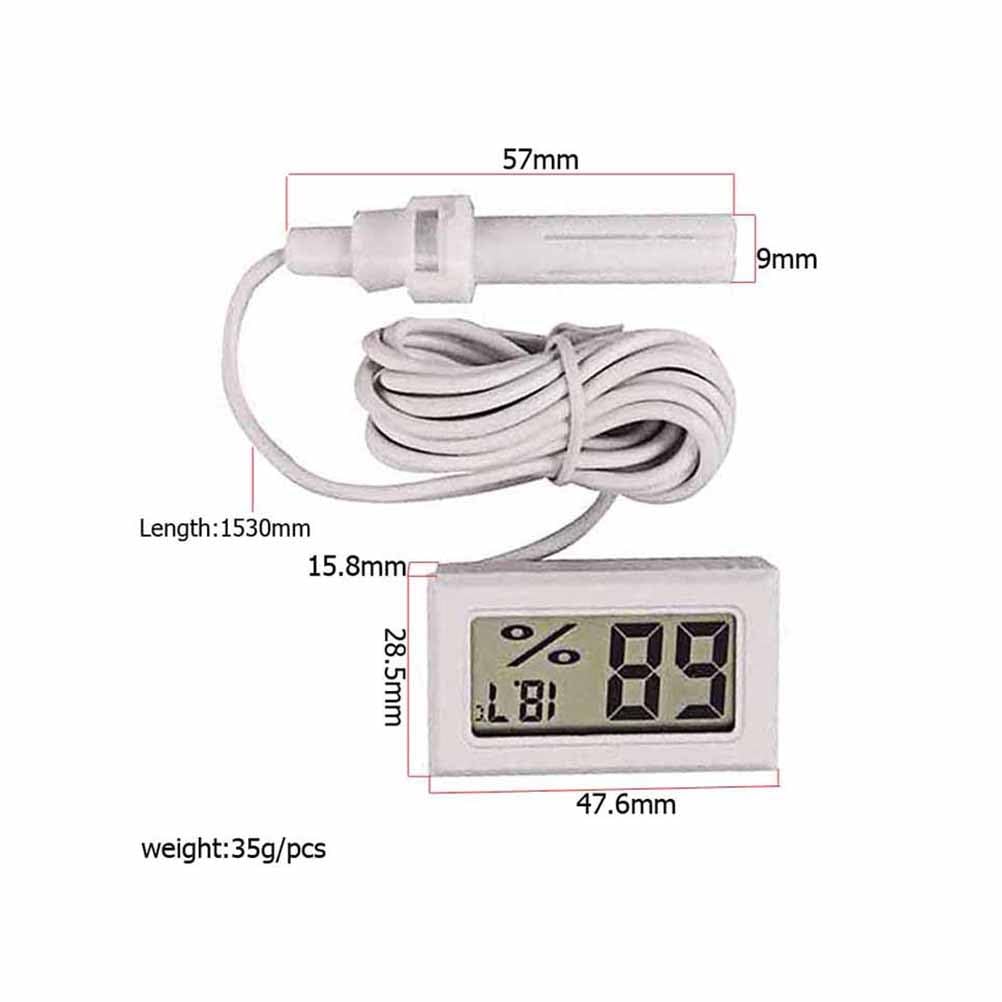 BESPORTBLE Humidity Meter Clock Indoor - Meter Hygrometer Humidity Checker Indoor Humidity Meter Room Temperature Meter Humidity Level Reader Ereaders Thermometer White Electronic