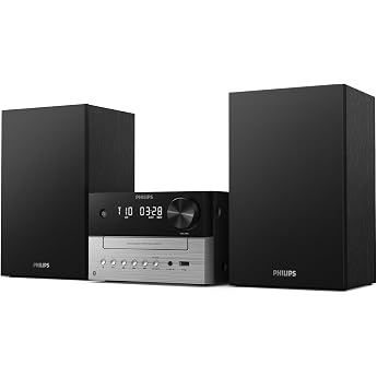 Philips TAM3205M2 HiFi Micro Music System Bluetooth Enabled CD Player USB Auracast FM Radio 85% PCR material
