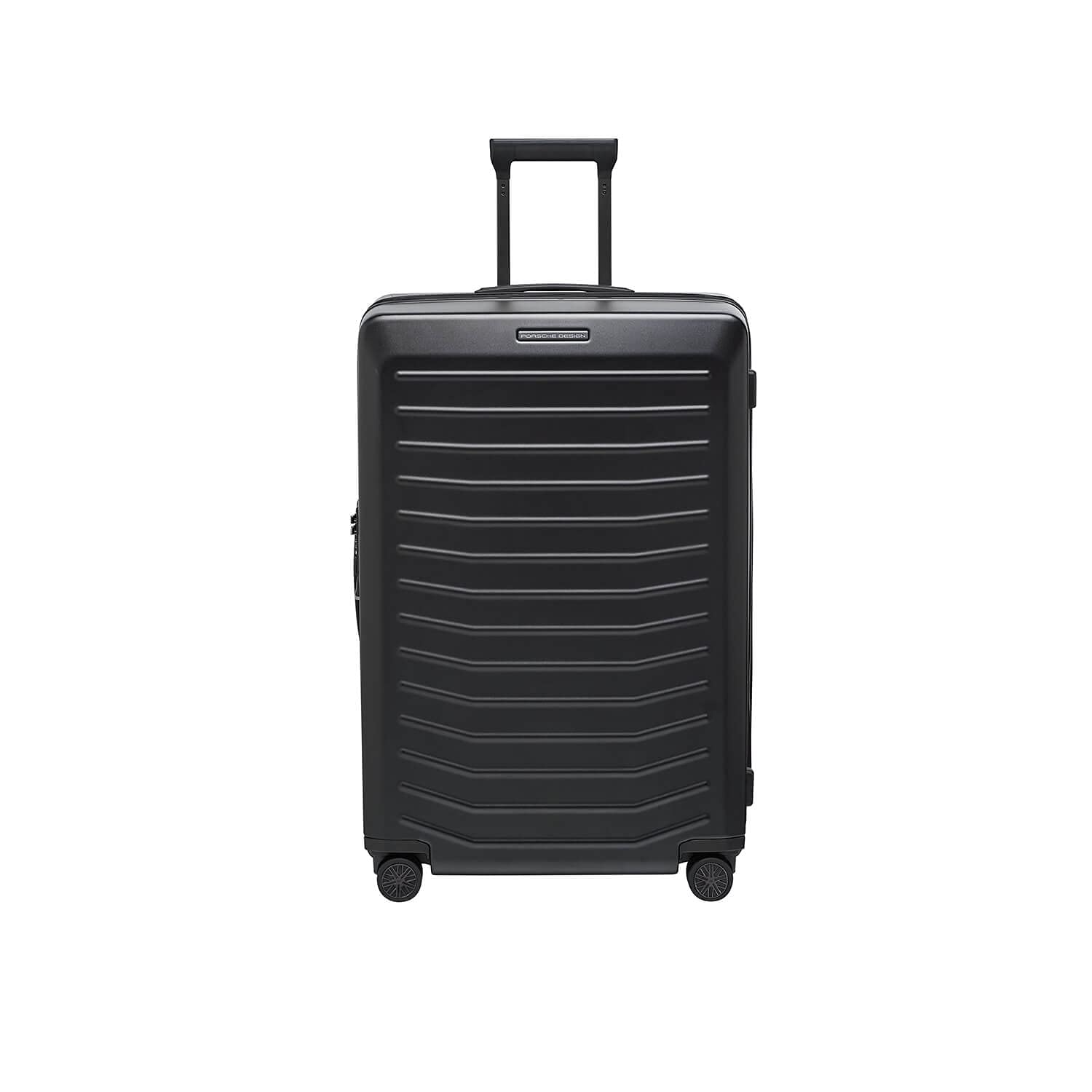 Bric'sPORSCHE DESIGN 30 inch Expandable Spinner Luggage - Expandable Depth of 1.5" - Hardside Travel Suitcase - Roadster Collection - Black Matte