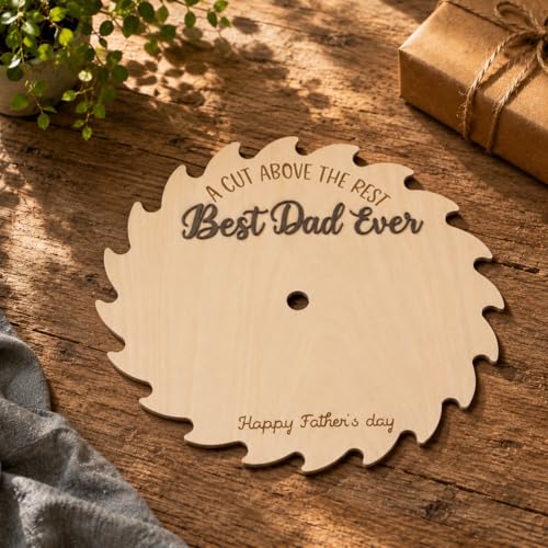 Personalized Saw Blade Father’s Day Sign