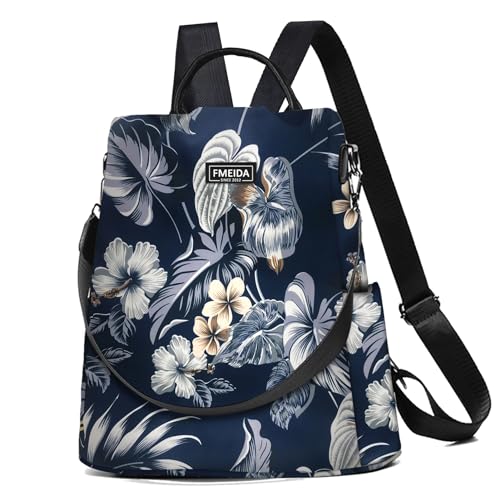 Fmeida Sac à Dos Femme Anti-vol, Petit Sacs à Main en Nylon 2 en 1 Porté Épaule pour Fille, Léger et Imperméable, Idéal pour Voyage, Shopping, Travail,...