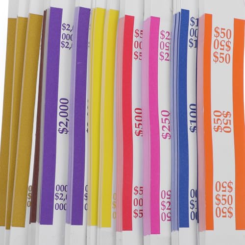 Bandas autoadhesivas para billetes con gestión de 8 colores para organizar bancos 4