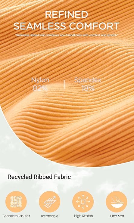 Image of ODODOS 3-Pack Seamless Crop Tank for Women Ribbed Soft High Neck Cropped Tops