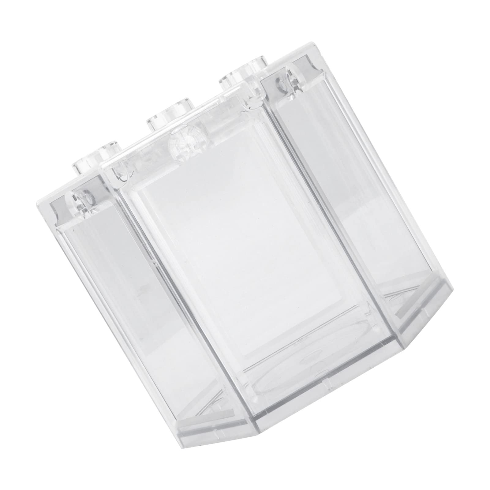 Mały Akwarium 12 x 10,5 x 11 cm - Plastikowy, Przezroczysty Sześciokąt do Układania w Stosy dla Ryb, Wewnętrzny Zbiornik Super Odporny na Upadki