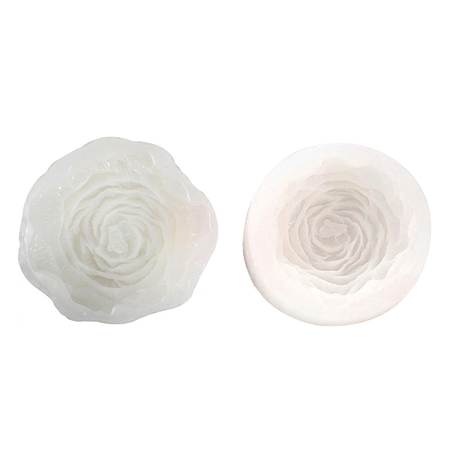 Stampo per candela a forma di peonia 3D, in silicone, per sapone fatto a mano, barrette di lozione, bombe da bagno, cera per aromaterapia, candele