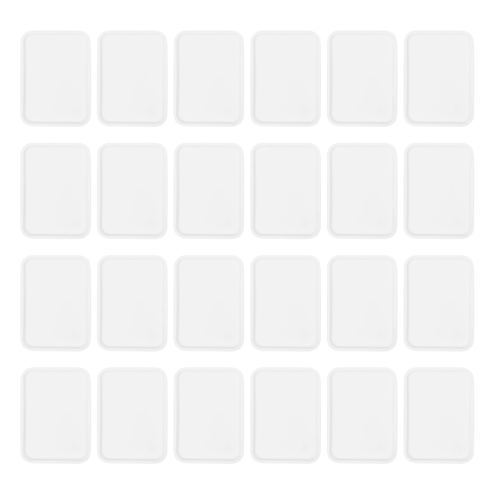 24 vassoi da portata in plastica, 36 x 27 cm, vassoio grande in PP, fast food, adatto al microonde, lavabile in lavastoviglie, riutilizzabile, per colazione e snack, bianco